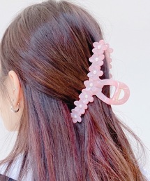 lilLilly | クリアフラワーパールへアクリップ(バレッタ/ヘアクリップ)