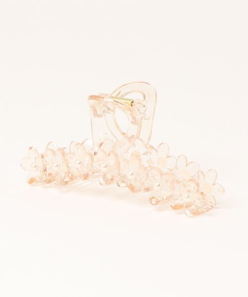 lilLilly(リルリリー)の「クリアフラワーパールへアクリップ(バレッタ/ヘアクリップ・レディース・ピンク/ベージュ・FREE)」の7枚目の写真