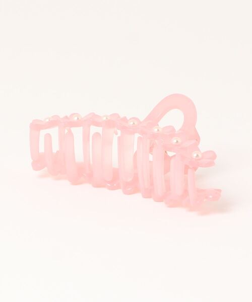 lilLilly(リルリリー)の「クリアフラワーパールへアクリップ(バレッタ/ヘアクリップ・レディース・ピンク/ベージュ・FREE)」の9枚目の写真