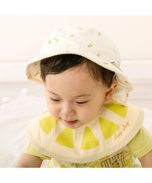 SLAP SLIP BABY(スラップスリップベビー)の「SLAPSLIPBABY/【お揃い】フルーツ総柄プリントハットベビー(46~48cm)(その他ベビー用品・キッズ・レッド系その他/イエロー系その他・46/48)」の15枚目の写真