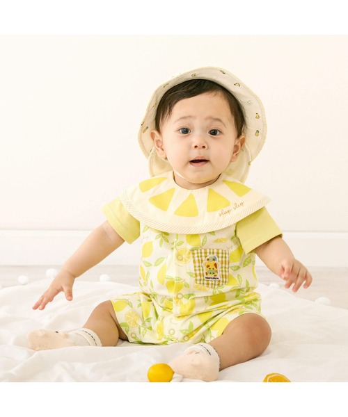 SLAP SLIP BABY(スラップスリップベビー)の「SLAPSLIPBABY/【お揃い】フルーツ総柄プリントハットベビー(46~48cm)(その他ベビー用品・キッズ・レッド系その他/イエロー系その他・46/48)」の9枚目の写真