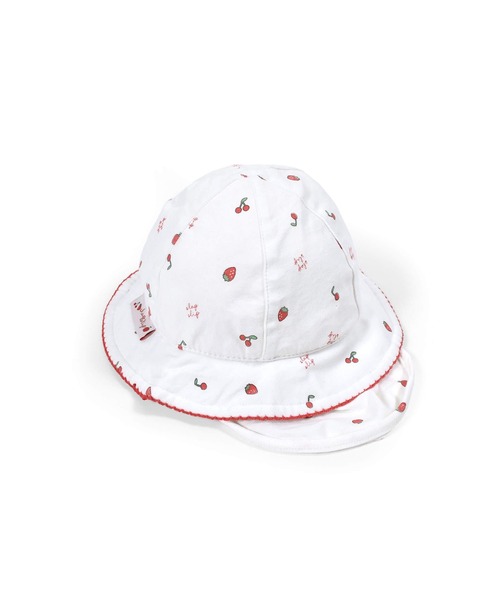 SLAP SLIP BABY(スラップスリップベビー)の「SLAPSLIPBABY/【お揃い】フルーツ総柄プリントハットベビー(46~48cm)(その他ベビー用品・キッズ・レッド系その他/イエロー系その他・46/48)」の6枚目の写真