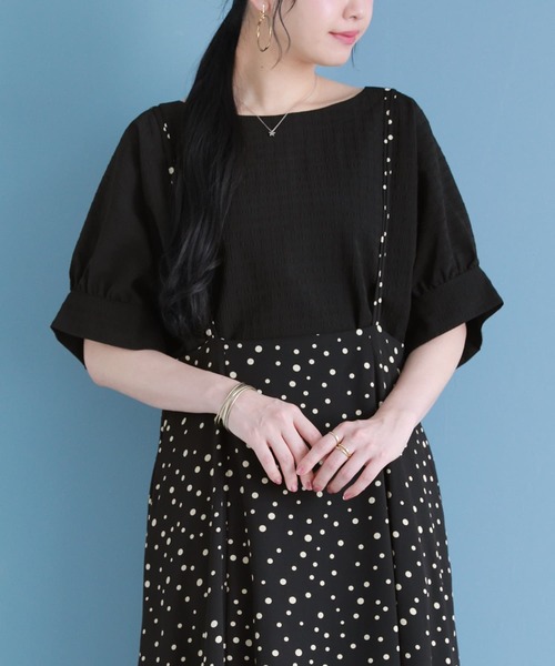 osharewalker（オシャレウォーカー）の「【廃盤】『袖ギャザードルマンプルオーバー』（シャツ/ブラウス・レディース・オフホワイト/ミント/ブラック・FREE）」の12枚目の写真