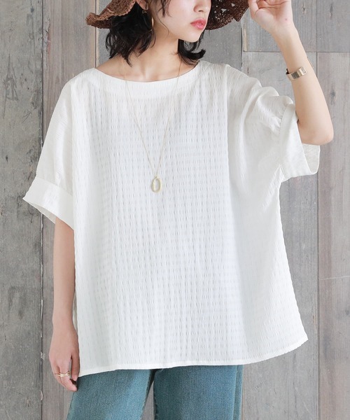 osharewalker（オシャレウォーカー）の「【廃盤】『袖ギャザードルマンプルオーバー』（シャツ/ブラウス・レディース・オフホワイト/ミント/ブラック・FREE）」の22枚目の写真