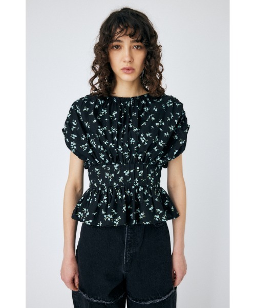 MOUSSY（マウジー）の「OPEN BACK FLORAL ブラウス（シャツ/ブラウス