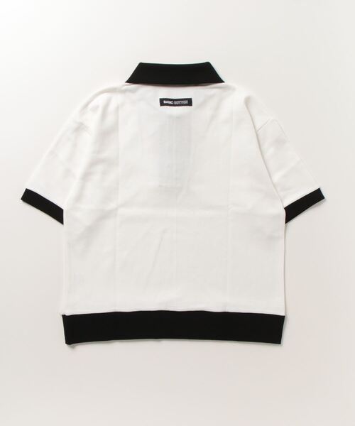 BASIC COTTON(ベーシックコットン)の「A'GEM/9 × .kom『BASIC COTTON/ベーシックコットン』MIX PK HALF TOP/ミックスカラー 半袖Tシャツ(Tシャツ/カットソー・メンズ・ホワイト/ブラック・FREE)」の3枚目の写真