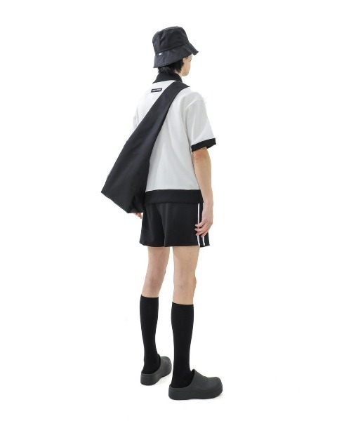 BASIC COTTON(ベーシックコットン)の「A'GEM/9 × .kom『BASIC COTTON/ベーシックコットン』MIX PK HALF TOP/ミックスカラー 半袖Tシャツ(Tシャツ/カットソー・メンズ・ホワイト/ブラック・FREE)」の8枚目の写真