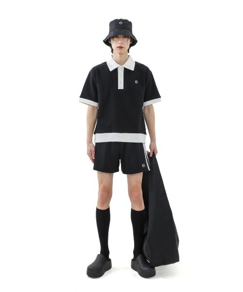 BASIC COTTON(ベーシックコットン)の「A'GEM/9 × .kom『BASIC COTTON/ベーシックコットン』MIX PK HALF TOP/ミックスカラー 半袖Tシャツ(Tシャツ/カットソー・メンズ・ホワイト/ブラック・FREE)」の11枚目の写真