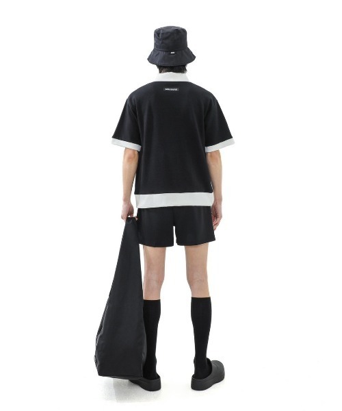 BASIC COTTON(ベーシックコットン)の「A'GEM/9 × .kom『BASIC COTTON/ベーシックコットン』MIX PK HALF TOP/ミックスカラー 半袖Tシャツ(Tシャツ/カットソー・メンズ・ホワイト/ブラック・FREE)」の13枚目の写真