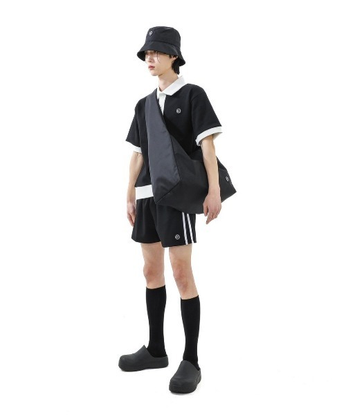 BASIC COTTON(ベーシックコットン)の「A'GEM/9 × .kom『BASIC COTTON/ベーシックコットン』MIX PK HALF TOP/ミックスカラー 半袖Tシャツ(Tシャツ/カットソー・メンズ・ホワイト/ブラック・FREE)」の14枚目の写真