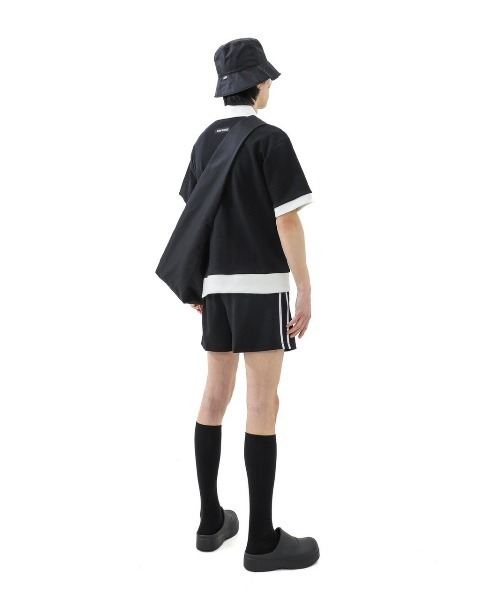 BASIC COTTON(ベーシックコットン)の「A'GEM/9 × .kom『BASIC COTTON/ベーシックコットン』MIX PK HALF TOP/ミックスカラー 半袖Tシャツ(Tシャツ/カットソー・メンズ・ホワイト/ブラック・FREE)」の15枚目の写真