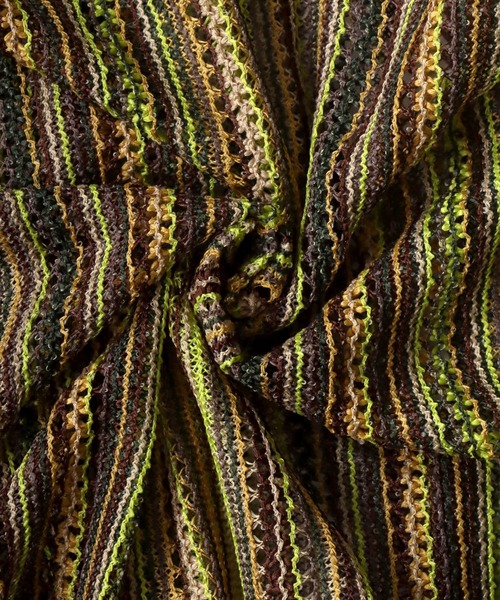 SITRY(シトリー)の「Openwork varfus knitting shirt/透かし編み バルファス 半袖シャツ(シャツ/ブラウス・メンズ・ネイビー/ブルー系その他/チャコールグレー/イエロー系その他/ブラック/グレー系その他・M/L)」の14枚目の写真