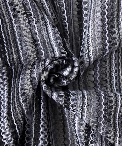 SITRY(シトリー)の「Openwork varfus knitting shirt/透かし編み バルファス 半袖シャツ(シャツ/ブラウス・メンズ・ネイビー/ブルー系その他/チャコールグレー/イエロー系その他/ブラック/グレー系その他・M/L)」の17枚目の写真