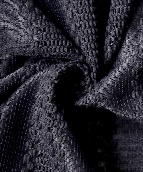 SITRY(シトリー)の「Openwork varfus knitting shirt/透かし編み バルファス 半袖シャツ(シャツ/ブラウス・メンズ・ネイビー/ブルー系その他/チャコールグレー/イエロー系その他/ブラック/グレー系その他・M/L)」の21枚目の写真