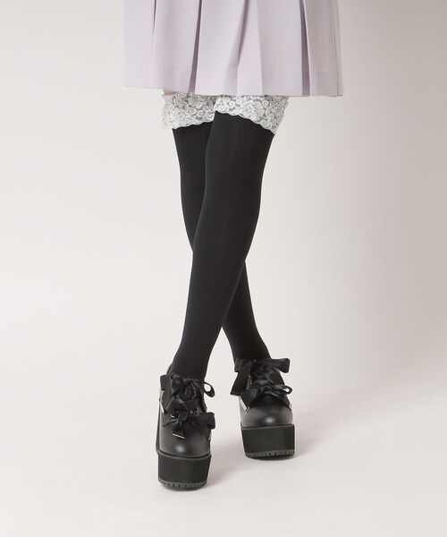 cs T&P(シーエスティーアンドピー)の「厚底ダブルリボンパンプス(パンプス・レディース・ブラック/ブラック系1・S/M/L/LL)」の18枚目の写真