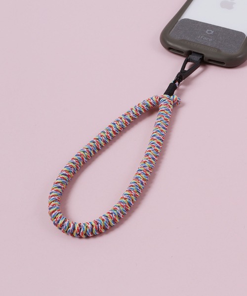 Ree&Mee（リーアンドミー）の「Ree&Mee ハンドストラップ  スマホ モバイルストラップ（スマホグッズ・レディース・シルバー系その他/ネイビー/ブルー系その他/ホワイト系その他/レインボー/ブラック系その他/ブラック/ブラウン系その他/ピンク系その他・FREE）」の9枚目の写真