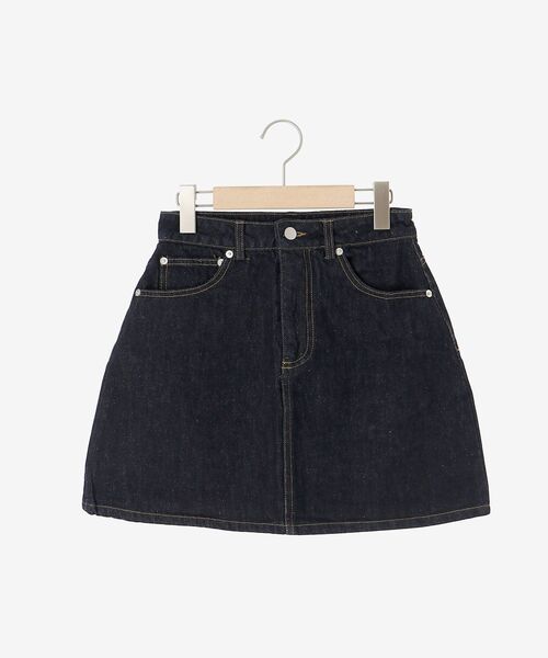 MAJESTIC LEGON(マジェスティックレゴン)の「ハイウエストデニムミニスカート(デニムスカート・レディース・ネイビー/ブルー・SMALL/MEDIUM)」の10枚目の写真