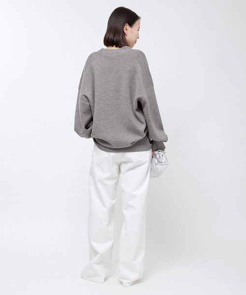 AP STUDIO（エーピーストゥディオ）の「*ホワイトタックバギーデニム（デニムパンツ・レディース・ホワイト・38/34/36）」の4枚目の写真