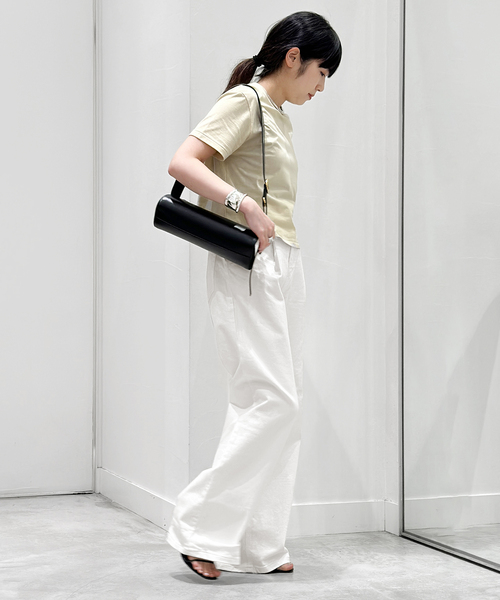 AP STUDIO（エーピーストゥディオ）の「*ホワイトタックバギーデニム（デニムパンツ・レディース・ホワイト・38/34/36）」の9枚目の写真