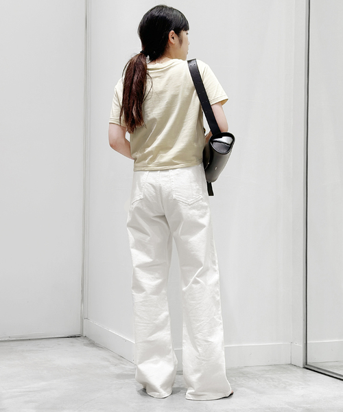 AP STUDIO（エーピーストゥディオ）の「*ホワイトタックバギーデニム（デニムパンツ・レディース・ホワイト・38/34/36）」の10枚目の写真