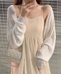 シンプルロングスリーブボレロ