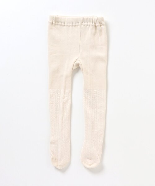 apres les cours（アプレレクール）の「リブタイツ（タイツ/ストッキング・キッズ・グレー/アイボリー・80）」の2枚目の写真