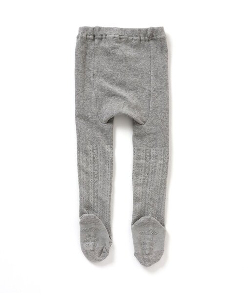 apres les cours（アプレレクール）の「リブタイツ（タイツ/ストッキング・キッズ・グレー/アイボリー・80）」の3枚目の写真