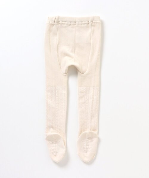 apres les cours（アプレレクール）の「リブタイツ（タイツ/ストッキング・キッズ・グレー/アイボリー・80）」の4枚目の写真