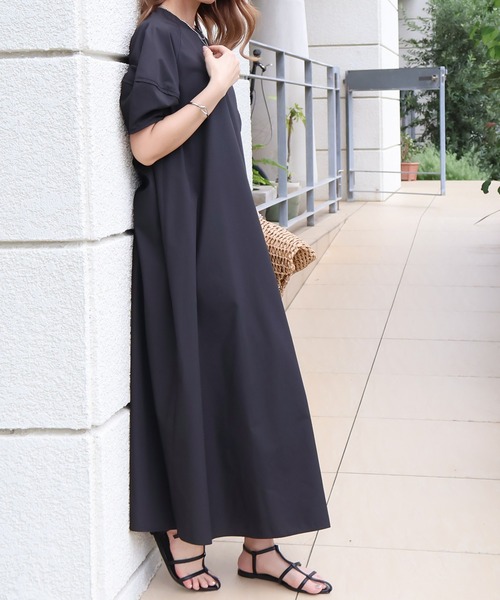 Social GIRL（ソーシャルガール）の「ランタン袖ラグランワンピース（ワンピース・レディース・ブラック系その他/ブルー/イエロー/ベージュ/ホワイト系その他/オフホワイト/ブラック・M）」の16枚目の写真