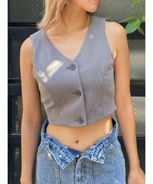 EVRIS | ベルテッドショートベスト(シャツ/ブラウス)