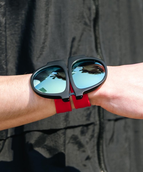 Rocky Monroe（ロッキーモンロー）の「スナップハンド UVカット 折りたたみサングラス（サングラス・メンズ・レッド系その他/ホワイト系その他/レッド/ホワイト/グリーン/ピンク/ブルー系その他/グリーン系その他/オレンジ/オレンジ系その他/ブルー/ピンク系その他/ブラック・FREE）」の11枚目の写真