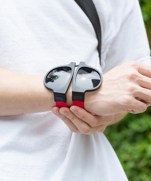 Rocky Monroe（ロッキーモンロー）の「スナップハンド UVカット 折りたたみサングラス（サングラス・メンズ・レッド系その他/ホワイト系その他/レッド/ホワイト/グリーン/ピンク/ブルー系その他/グリーン系その他/オレンジ/オレンジ系その他/ブルー/ピンク系その他/ブラック・FREE）」の10枚目の写真