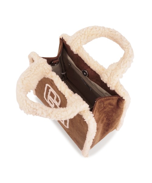 GYDA（ジェイダ）の「GYDA(ジェイダ)2WAYフェイクムートンバッグ / ショルダーバッグ GY-B151（トートバッグ・レディース・ブラウン/ベージュ/ブラック・FREE）」の18枚目の写真