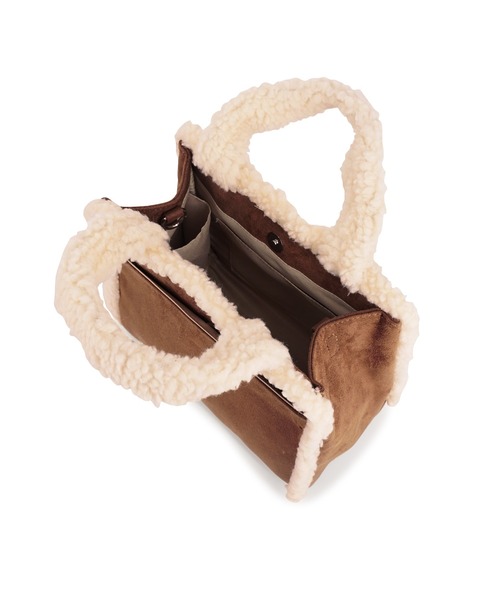 GYDA（ジェイダ）の「GYDA(ジェイダ)2WAYフェイクムートンバッグ / ショルダーバッグ GY-B151（トートバッグ・レディース・ブラウン/ベージュ/ブラック・FREE）」の19枚目の写真