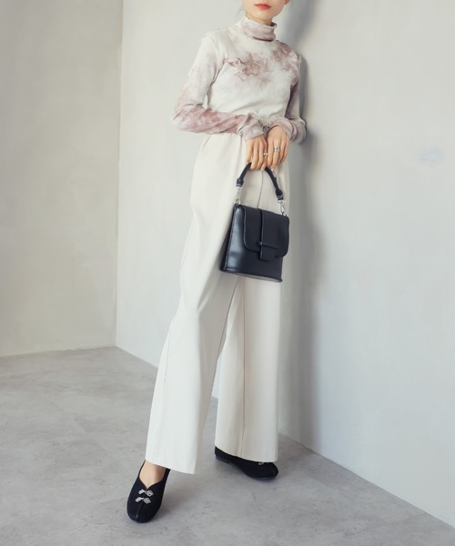 VIVIAN（ヴィヴィアン）の「モチーフ付きチャイナシューズ　ZOZOTOWN+オフィシャルサイト限定商品（バレエシューズ・レディース・クリアブラック/ブルー/ナチュラル/ブラック・S/M/L/LL）」の7枚目の写真