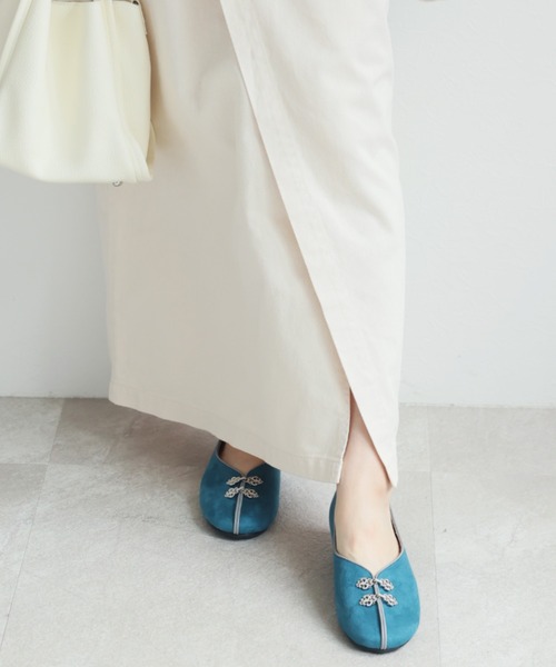 VIVIAN（ヴィヴィアン）の「モチーフ付きチャイナシューズ　ZOZOTOWN+オフィシャルサイト限定商品（バレエシューズ・レディース・クリアブラック/ブルー/ナチュラル/ブラック・S/M/L/LL）」の19枚目の写真