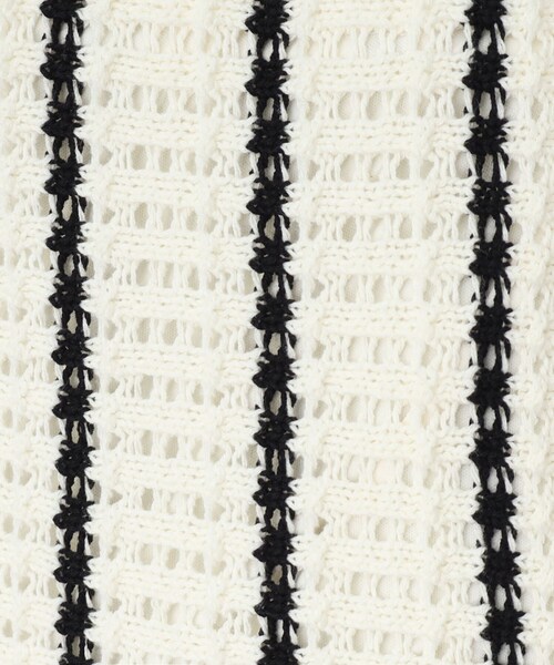 THE SHOP TK （ザ ショップ ティーケー ）の「◆【SETUP可】メッシュストライプニットナロースカート（スカート・レディース・ブラック系2/ホワイト系その他3・99）」の10枚目の写真