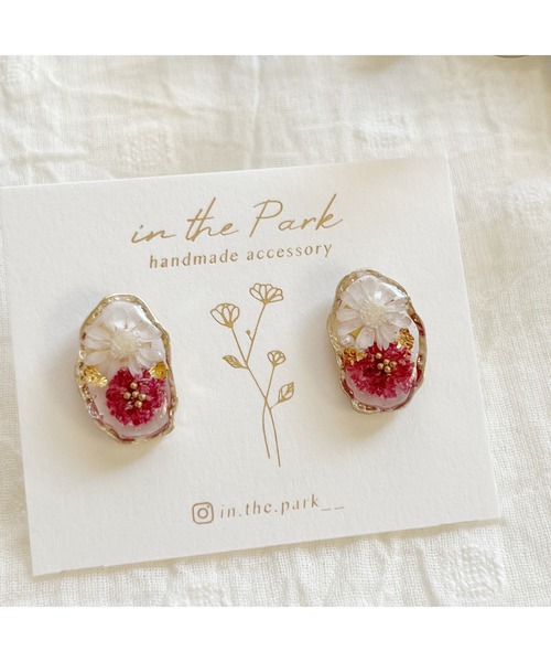 tone(トーン)の「【in the Park】ニュアンスオーバルイヤリング(MA)(イヤリング・レディース・ピンク/ライトブルー/ピンク系・FREE)」の14枚目の写真