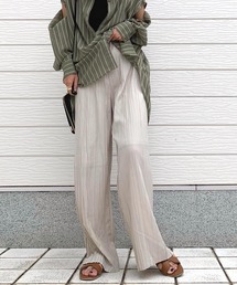 Q | ランダムプリーツパンツ(その他パンツ)