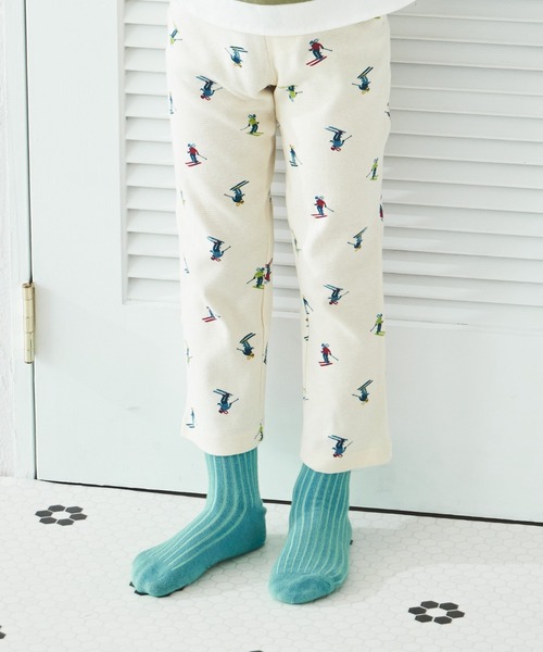 pairmanon（ペアマノン）の「ユニセックス レギンス パンツ 総柄プリント 無地（その他パンツ・キッズ・ベージュ系その他3/その他1/ベージュ系その他4/ベージュ系その他5/ベージュ系その他/ブルー系その他2/ブラック/ブラック系その他4/ネイビー/ホワイト系その他4/ホワイト系その他3/ベージュ系その他2/ホワイト系その他/モカ/ブラウン系その他5/ホワイト系その他2/グリーン系その他2/ブラウン系その他4/ブラウン系その他3/その他/その他2/ブラウン系その他/ベージュ系その他6/ベージュ系その他7/その他3/ブラウン系その他6/ブルー系その他/オフホワイト/ライトホワイト/アイボリー/イエロー系その他/グリーン系その他/ブルー系その他3/ブラック系その他2/ライトベージュ・90/130/110/100/80/120）」の6枚目の写真