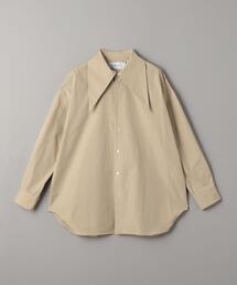 ＜JANE SMITH＞ノットカラー シャツ -ウォッシャブル-