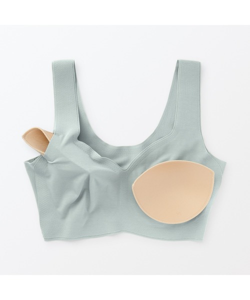 無印　ひびきにくいハーフトップブラジャーL 2枚 XL2枚 無印良品 ブラジャー ひびきにくいハーフトップブラジャー