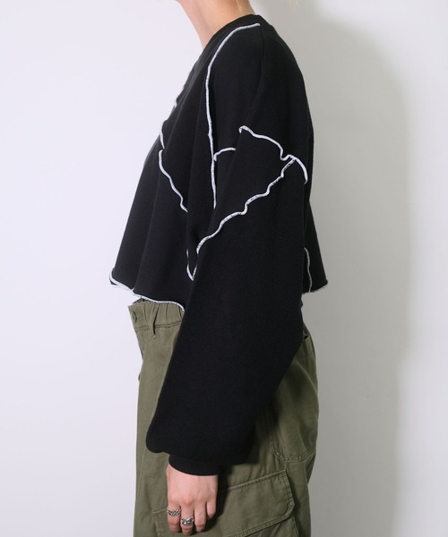 RAGEBLUE（レイジブルー）の「メロウデザインスウェット（スウェット・レディース・ホワイト/ブラック/ブルー・FREE）」の4枚目の写真