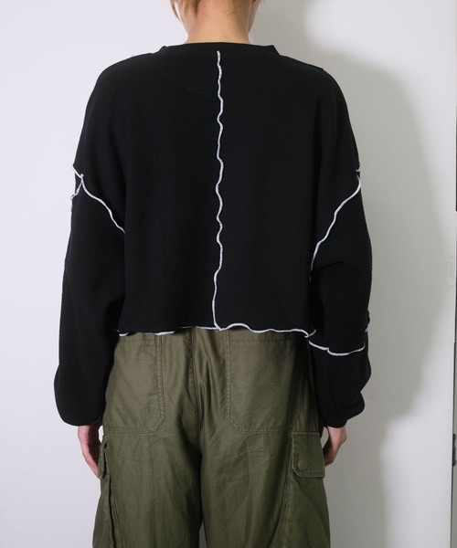 RAGEBLUE（レイジブルー）の「メロウデザインスウェット（スウェット・レディース・ホワイト/ブラック/ブルー・FREE）」の5枚目の写真