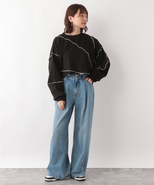 RAGEBLUE（レイジブルー）の「メロウデザインスウェット（スウェット・レディース・ホワイト/ブラック/ブルー・FREE）」の14枚目の写真