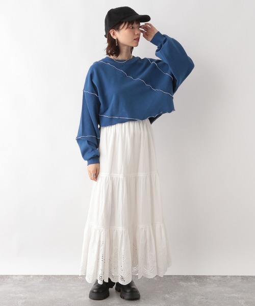 RAGEBLUE（レイジブルー）の「メロウデザインスウェット（スウェット・レディース・ホワイト/ブラック/ブルー・FREE）」の16枚目の写真