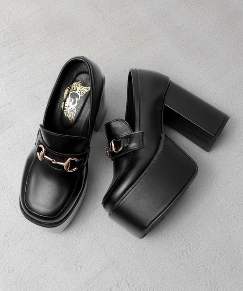 【セール】LOVEHUNTER 厚底チャンキーヒールビットローファー（ローファー）｜LOVEHUNTER（ラブハンター）