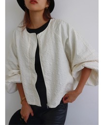 TRUNC | Jacquard No Collar Jacket(ブルゾン)