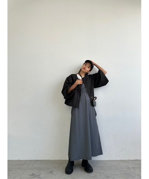 TRUNC（トランクエイティーエイト）の「Jacquard No Collar Jacket（ブルゾン・レディース・アイボリー/ブラック・FREE）」の19枚目の写真