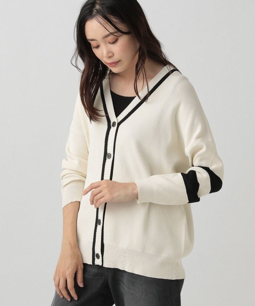Elura(エルーラ)の「バイカラーカーディガン(カーディガン/ボレロ・レディース・ブラック/ホワイト・LARGE/MEDIUM)」の14枚目の写真
